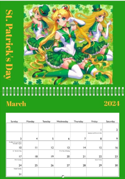 Sailor Moon 2024 Calendar - FREE SHIPPING