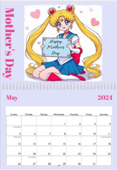 Sailor Moon 2024 Calendar - FREE SHIPPING