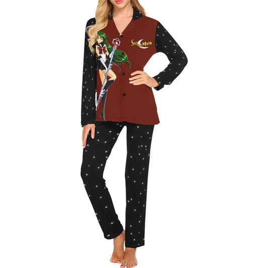 Sailor Pluto Women's Long Pajama Set