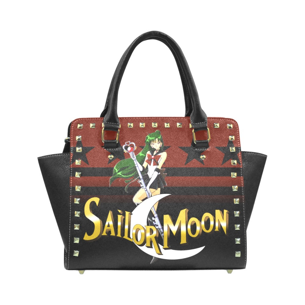 Bolso de hombro con remaches de Sailor Pluto