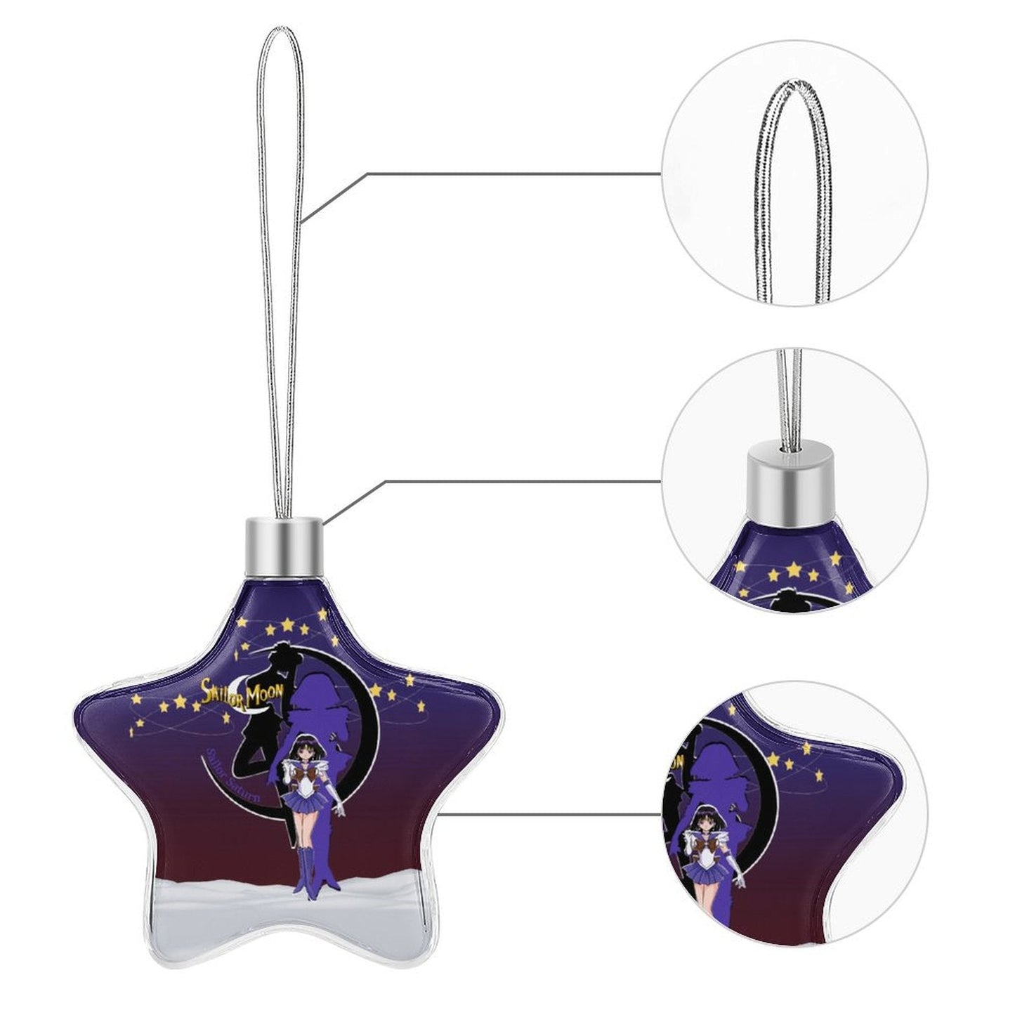 Sailor Moon Aluminum Christmas Hanging Star Pendant - Sailor Saturn