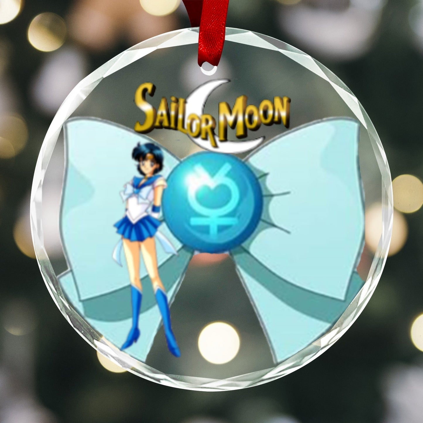 Sailor Moon Round Crystal Ornament - Sailor Mercury