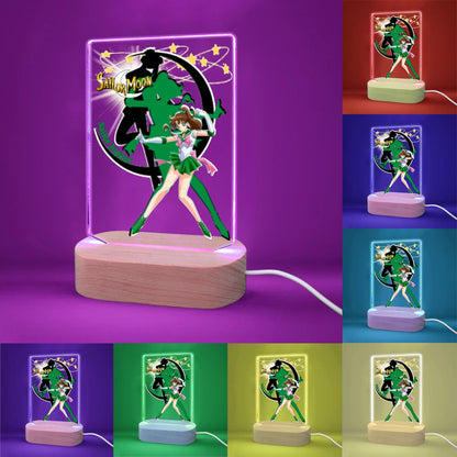 Sailor Jupiter 7 Color Acrylic Nightlight 5" x 7.5"