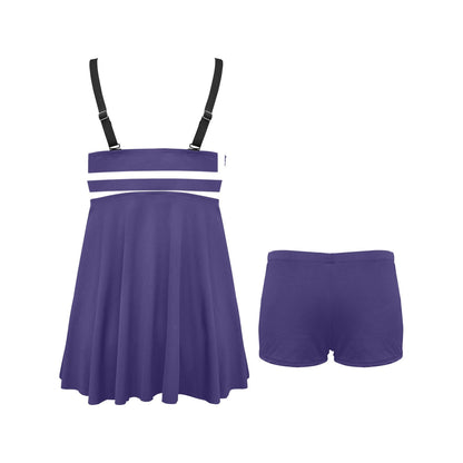 Sailor Saturn Pleated Swim Dress and Swim Shorts