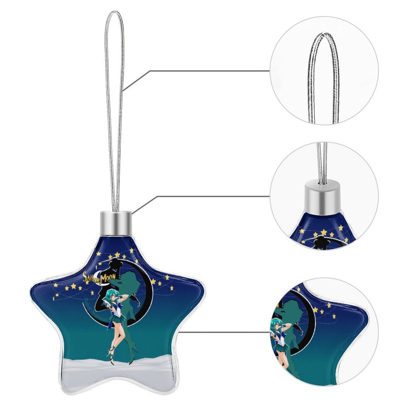 Sailor Moon Aluminum Christmas Hanging Star Pendant - Sailor Neptune