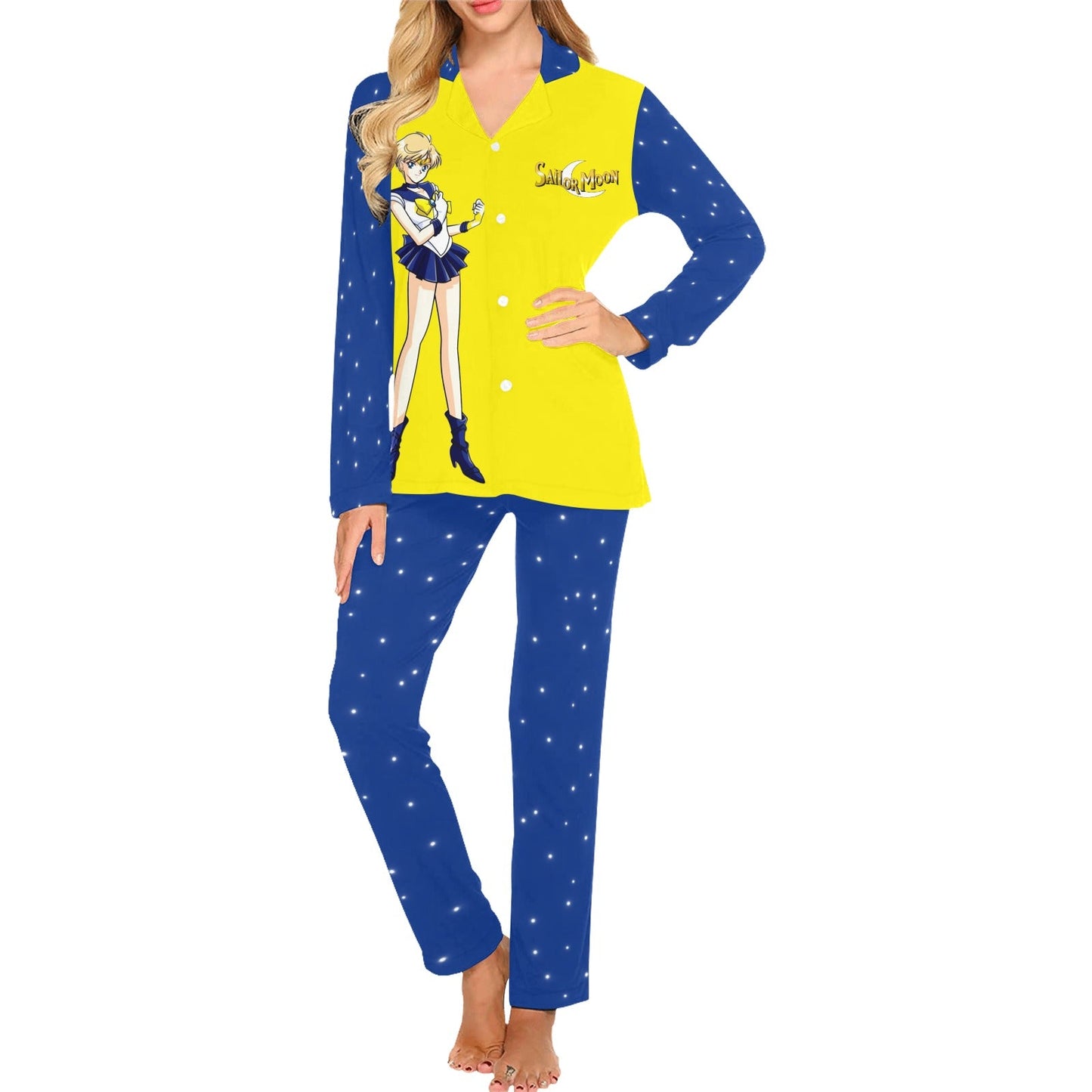 Sailor Uranus Women's Long Pajama Set