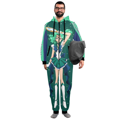 Sailor Neptune One-Piece Zip Up Hooded Pajamas