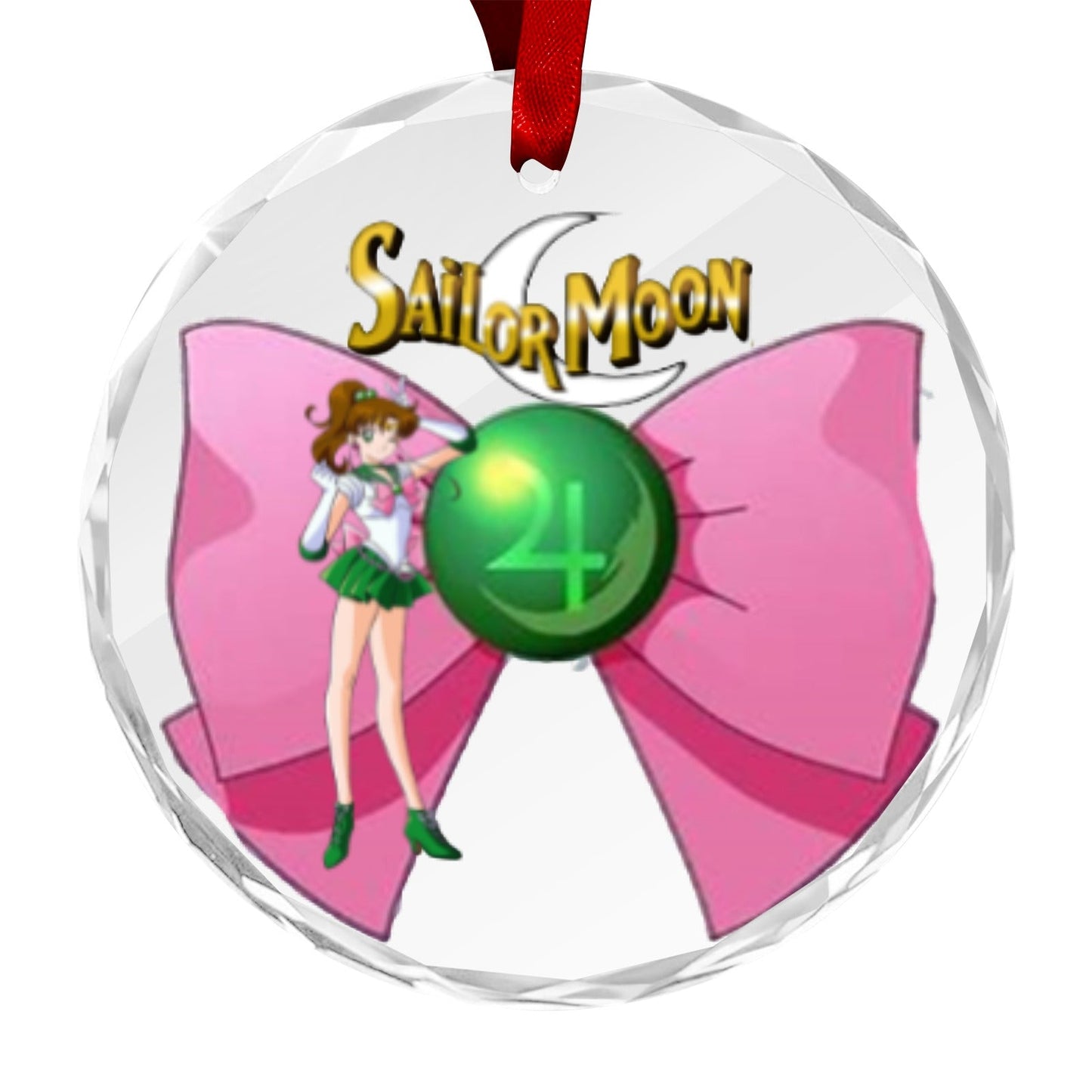 Sailor Moon Round Crystal Ornament - Sailor Jupiter