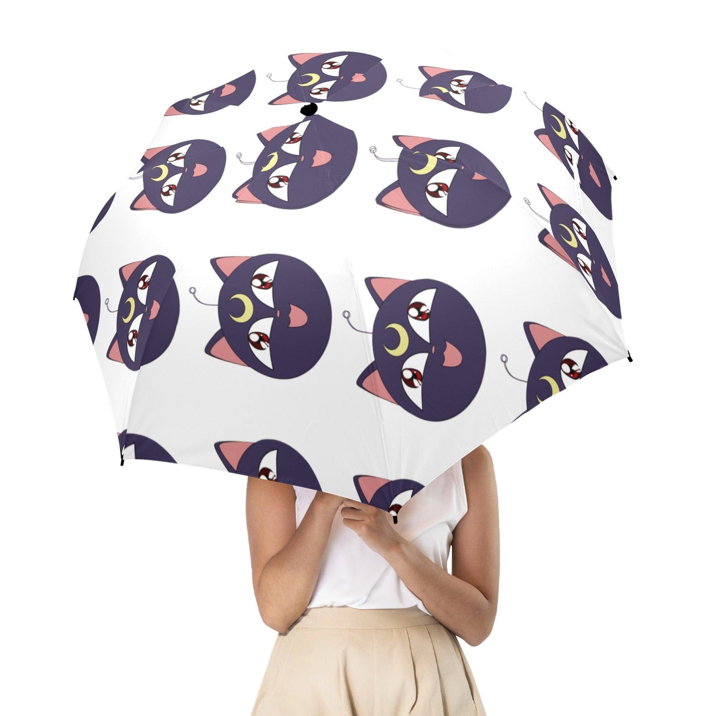 Sailor Moon Luna Semi-Automatic Foldable Umbrella