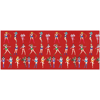 Sailor Moon Wrapping Paper 58"x 23" (2 Rolls) Soldiers Red