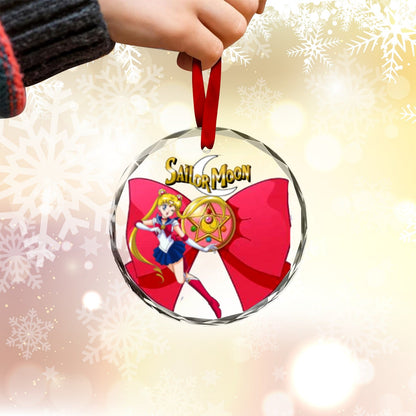 Sailor Moon Round Crystal Ornament - Sailor Moon