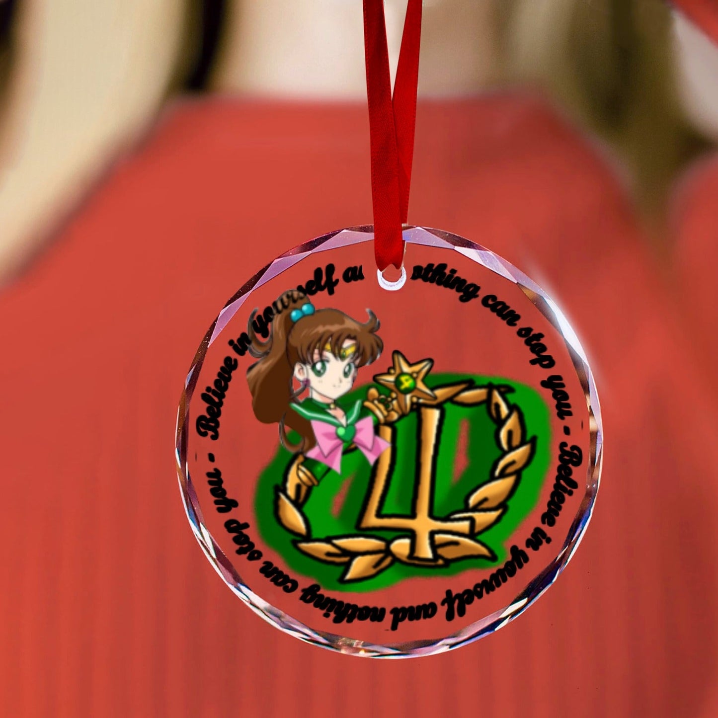 Sailor Moon Round Crystal Ornament - Sailor Jupiter