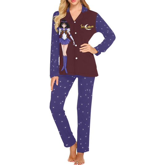 Sailor Saturn Women's Long Pajama Set