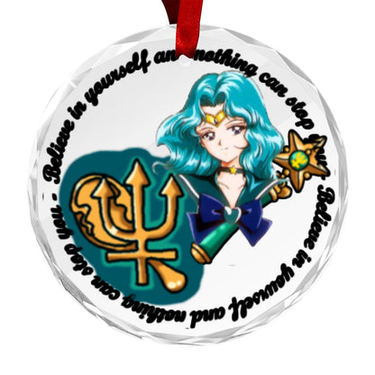 Sailor Moon Round Crystal Ornament - Sailor Neptune