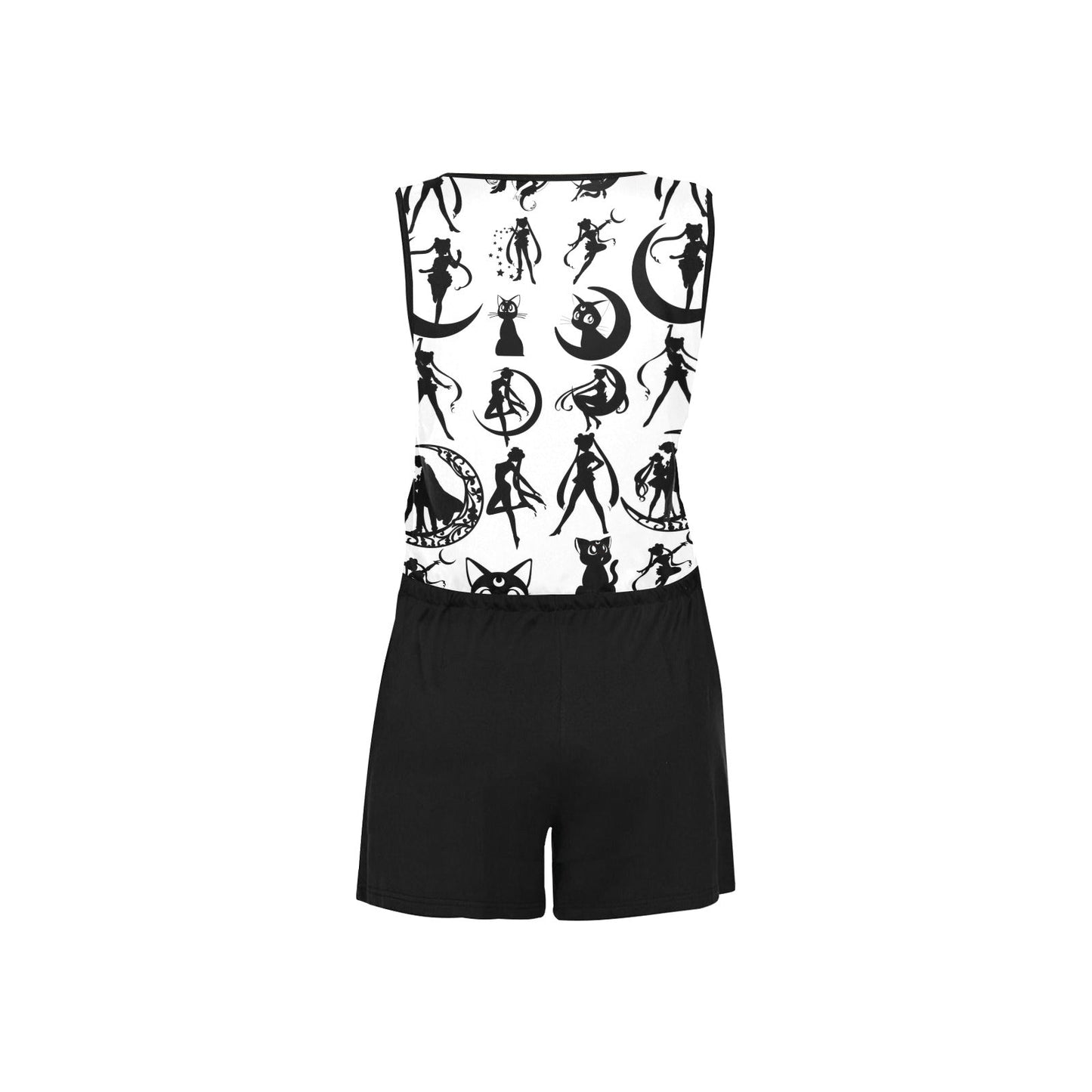 Sailor Moon Romper Blk/Wht