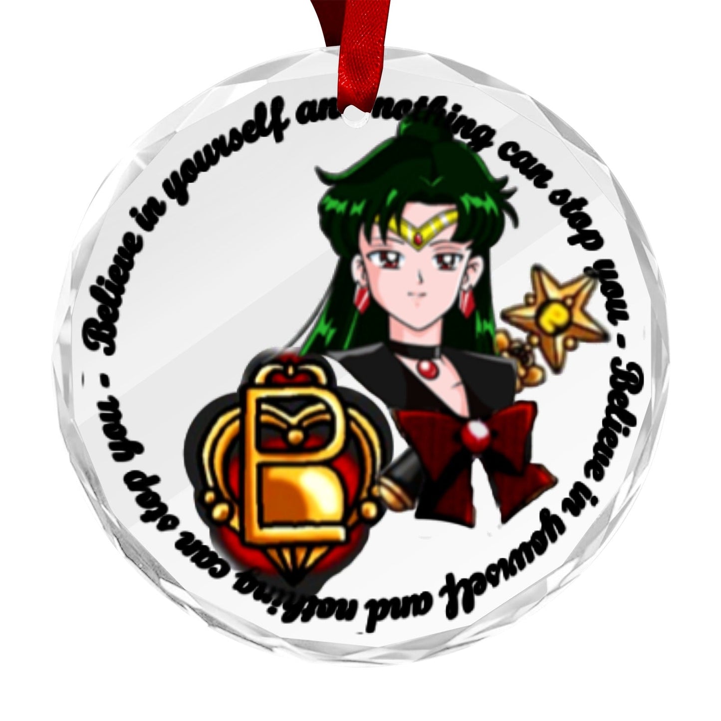 Sailor Moon Round Crystal Ornament - Sailor Pluto