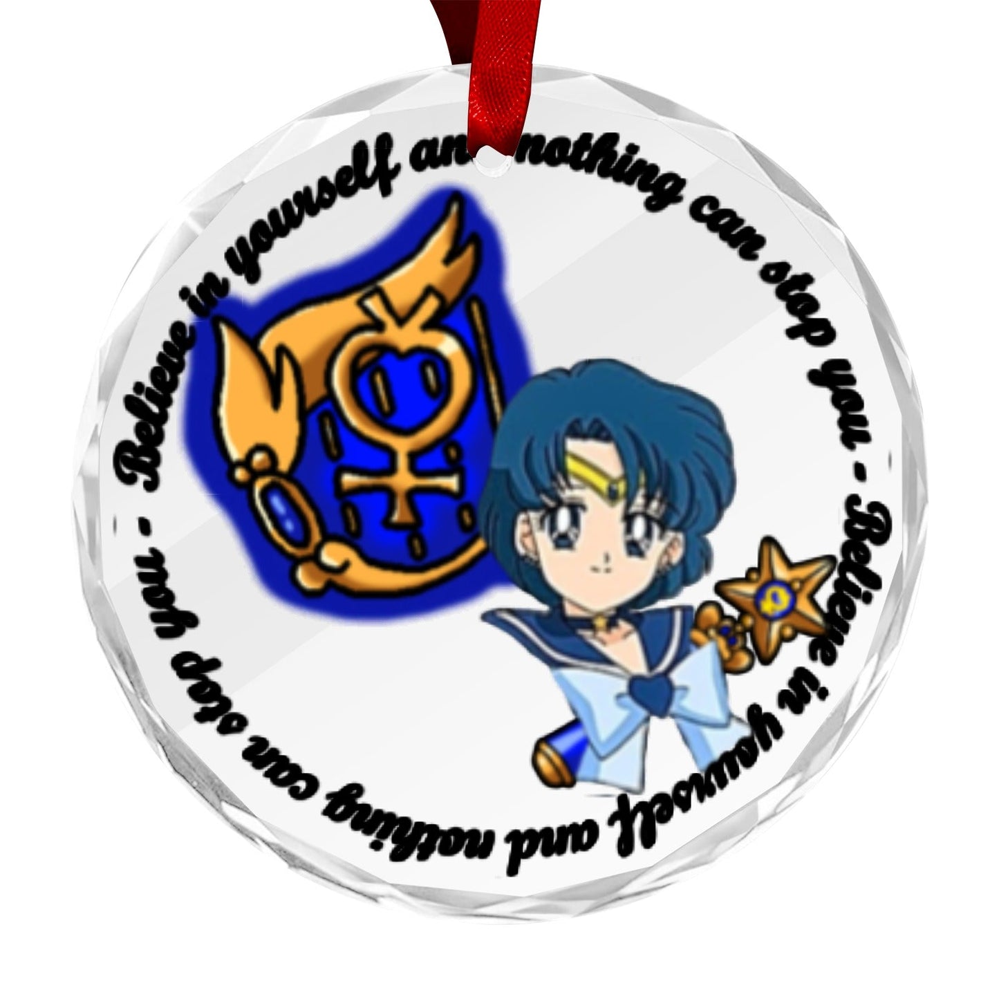 Sailor Moon Round Crystal Ornament -Sailor Mercury