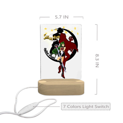 Sailor Pluto 7 Color Acrylic Nightlight 5" x 7.5"