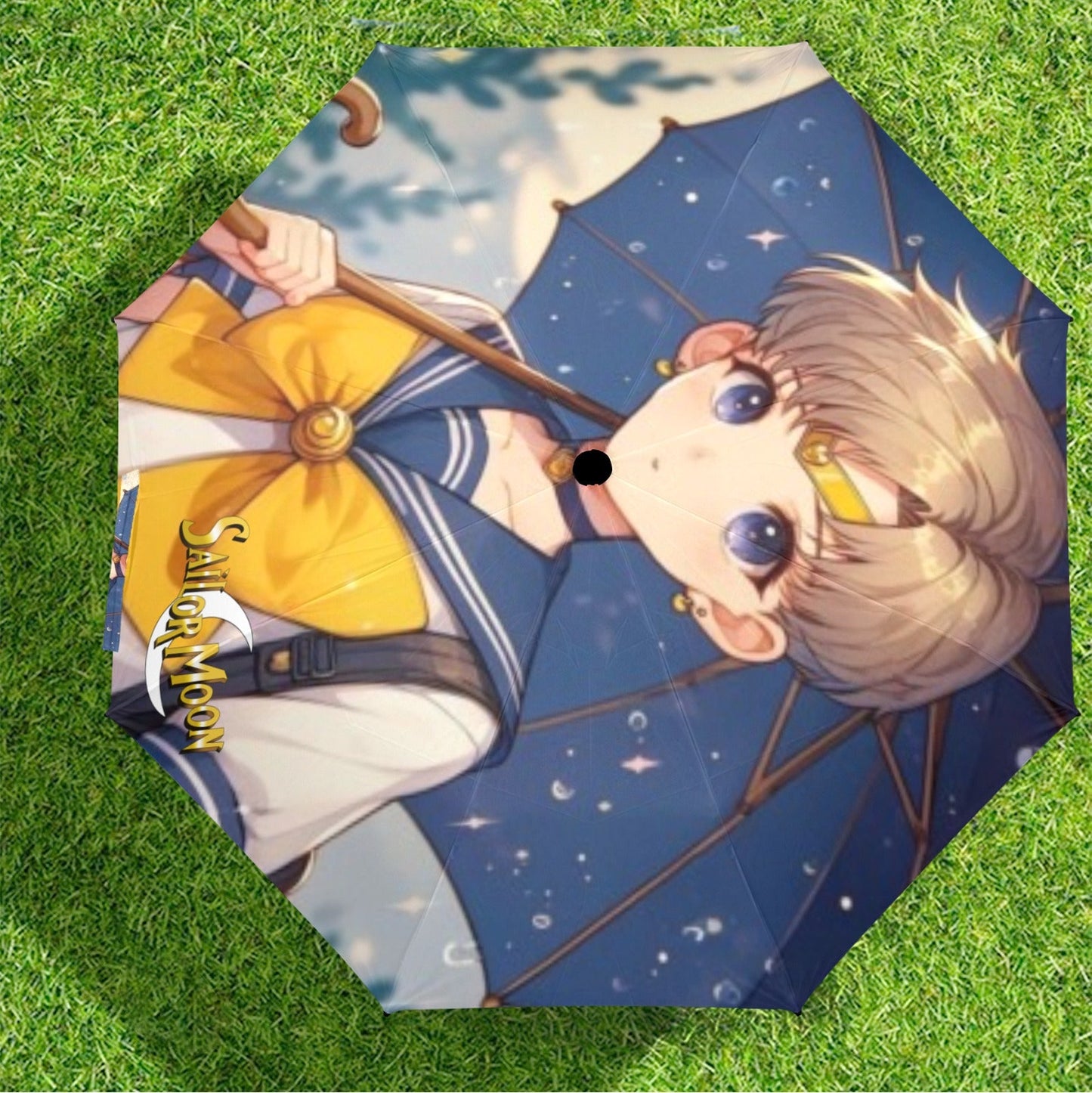 Sailor Uranus Semi-Automatic Foldable Umbrella