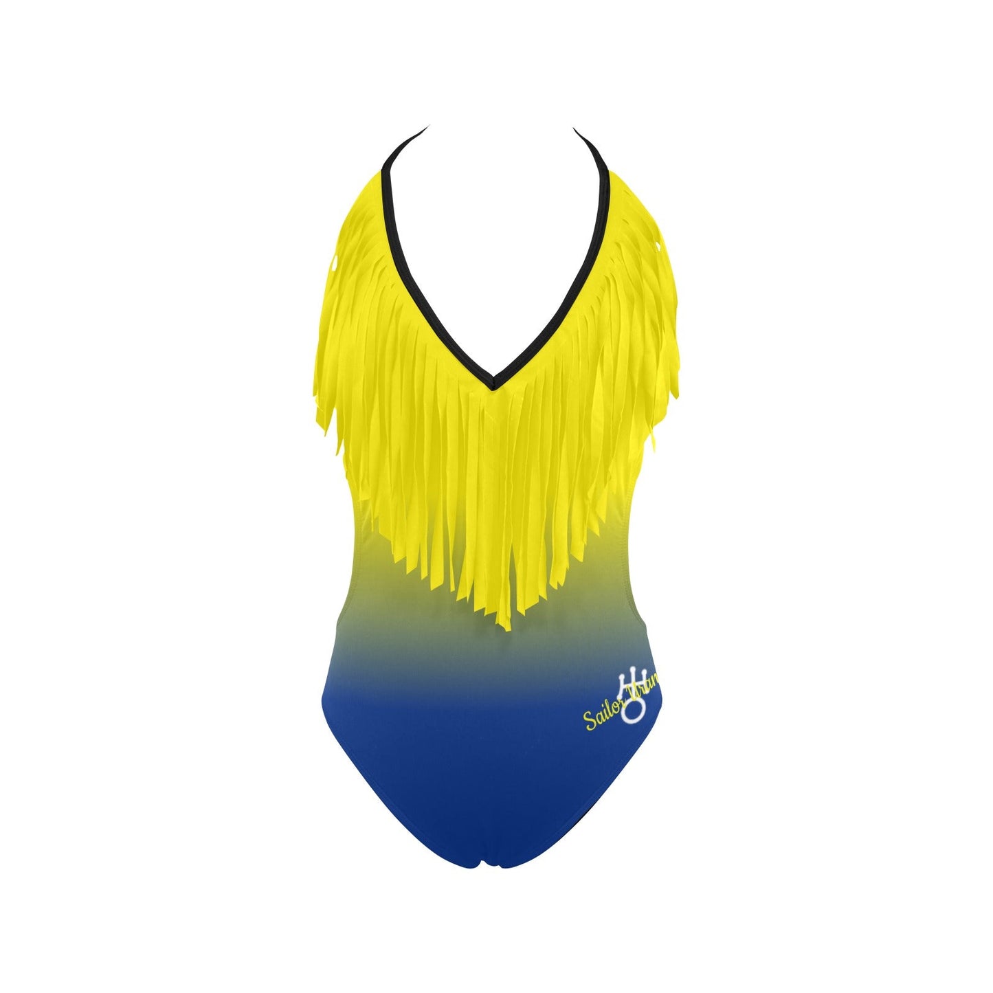 Sailor Uranus Inspired Fringe Swimsuit