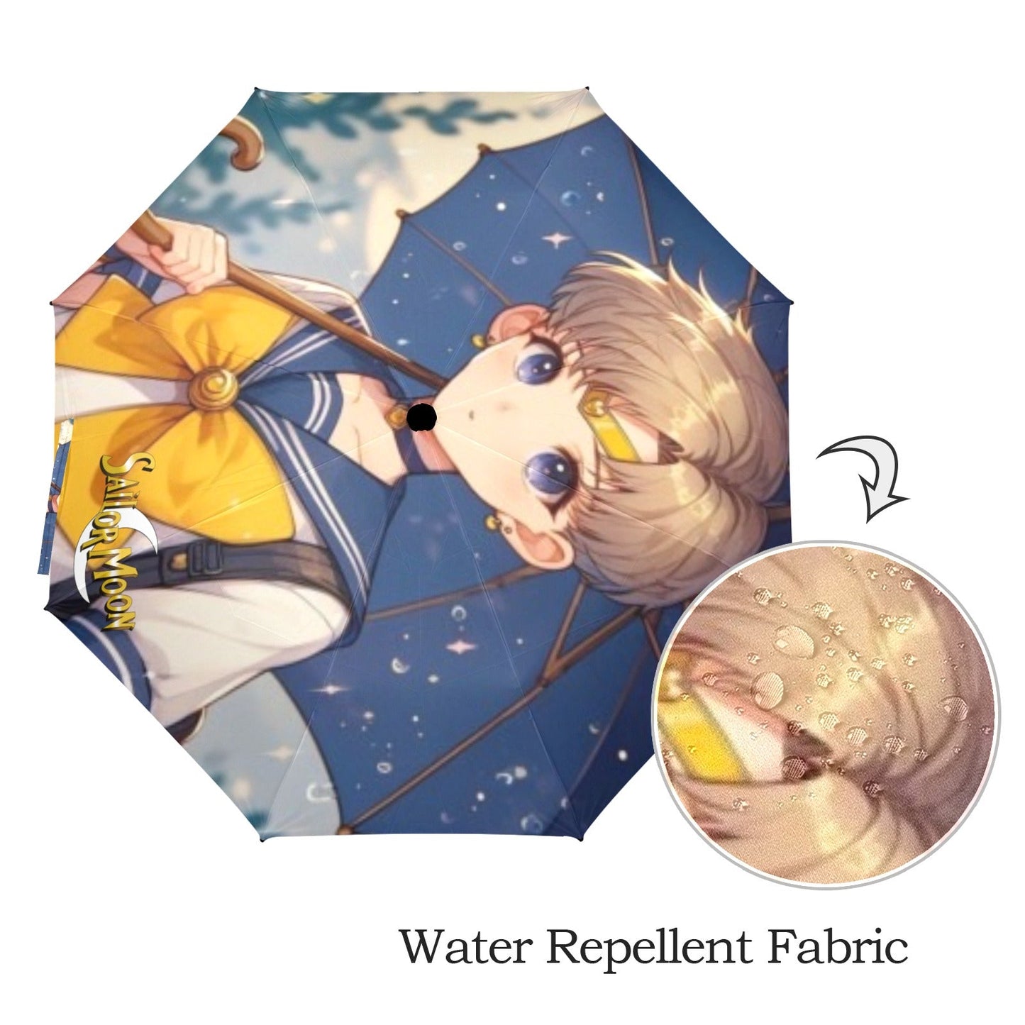 Sailor Uranus Semi-Automatic Foldable Umbrella