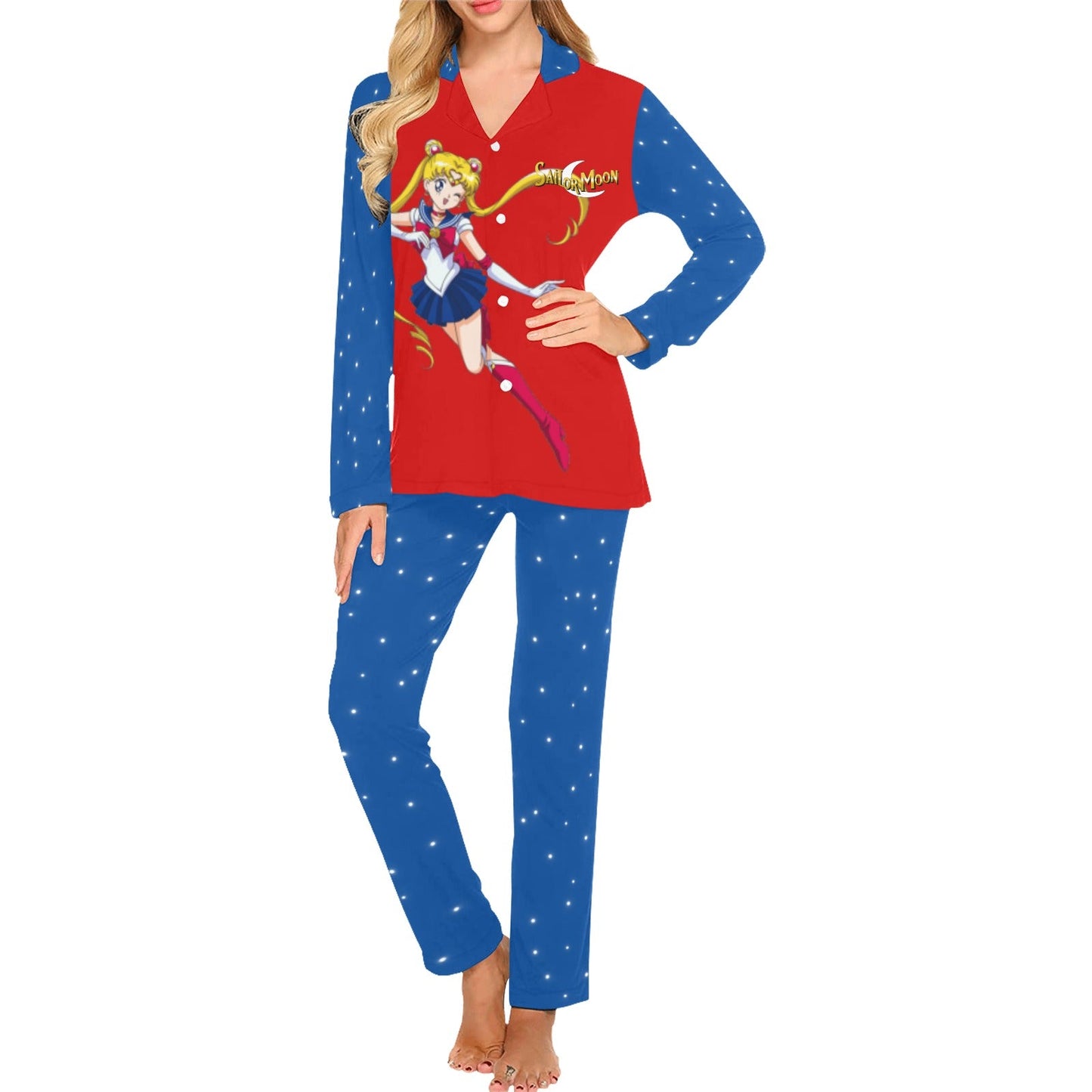 Sailor Moon Women's Long Pajama Set