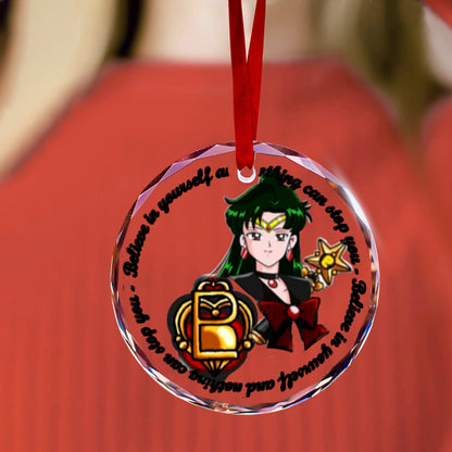 Sailor Moon Round Crystal Ornament - Sailor Pluto