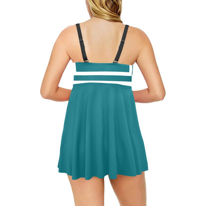 Sailor Neptune Pleated Swim Dress and Swim Shorts