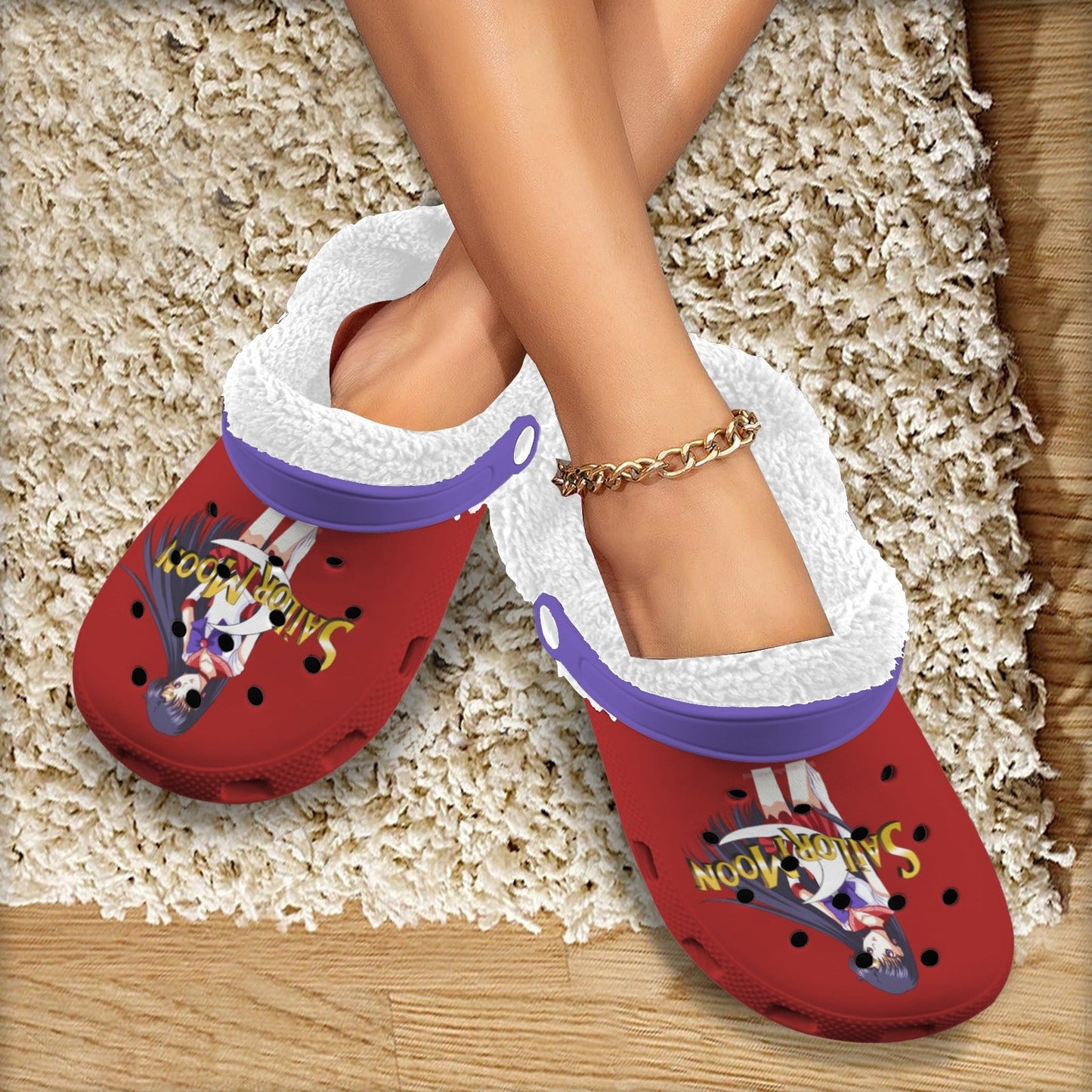 Sailor Mars Fleece Lined Foam Clogs