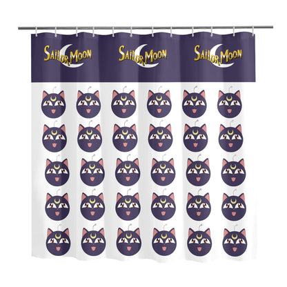 Cortina de ducha Sailor Moon Luna Cortina de ducha 72" x 72"