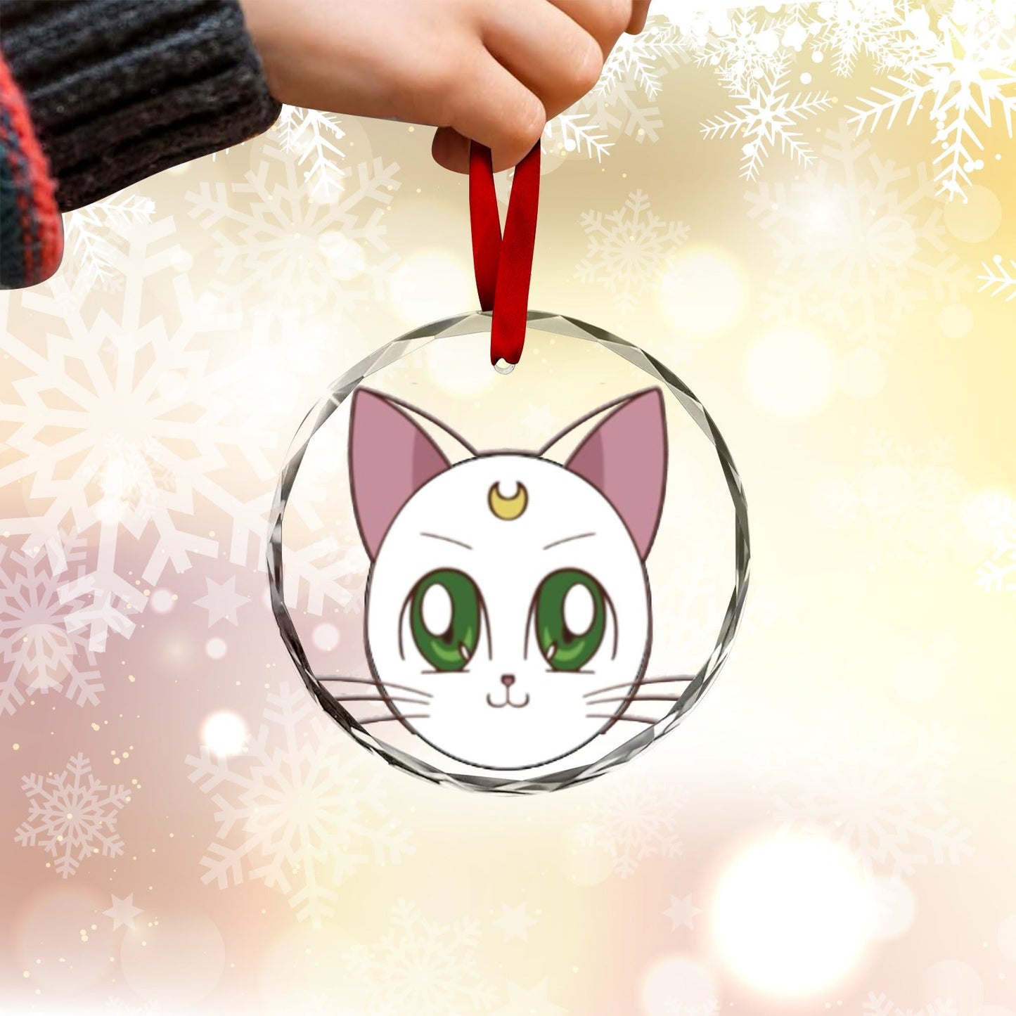 Sailor Moon Round Crystal Ornament - Artemis