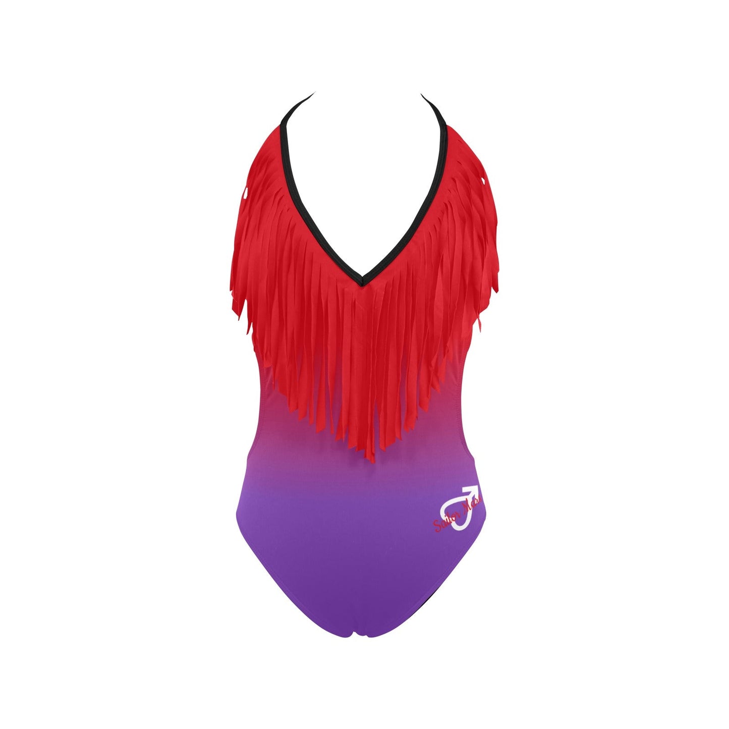 Sailor Mars Inspired Fringe Swimsuit