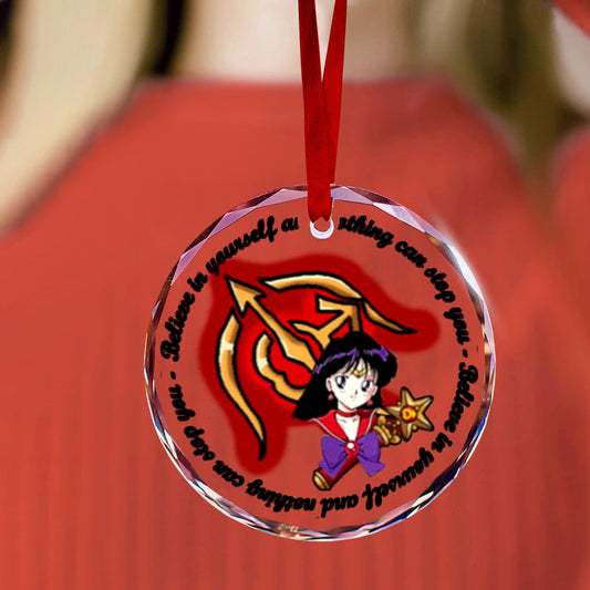 Sailor Moon Round Crystal Ornament - Sailor Mars